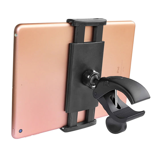 Gym Treadmill Bike Handlebar Tablet and Phone Mount, Universal Holder for 4-14 Inch Devices, Stable Viewing for Workout Sessions