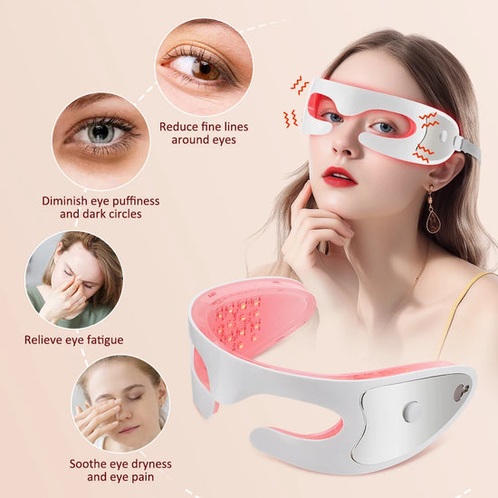Electric 3D Eye Beauty Device 3 Modes Eye Vibrator Massage 36 LED Light Therapy Gentle light Relieve Fatigue Lighten Dark Circle