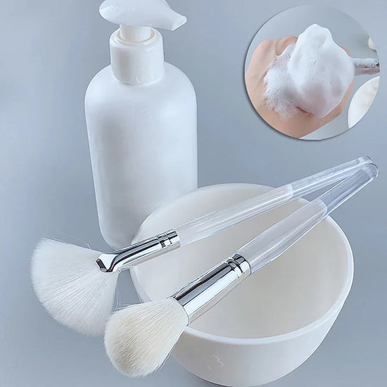 1Pc DIY Facial Cleanser Brush Soft Hair Face Massage Wash Brush Face Mask Brush Portable Skin Care Beauty Makeup Tool