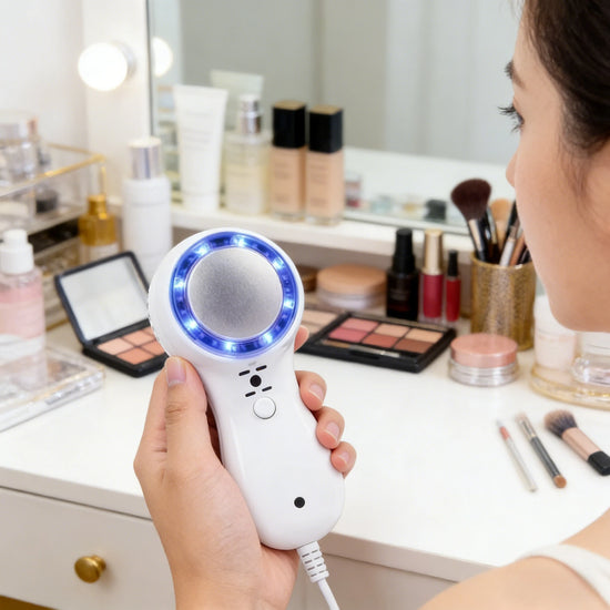 Beauty Device for Home Cryotherapy Skin Cooling Tool Blue Light Cold Compress Ice Cooler Shrink Pore Reduce Swelling Facial Care