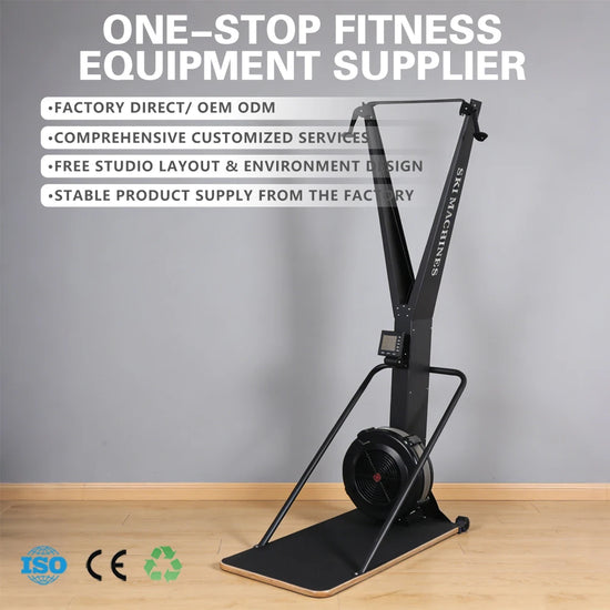 Fitness Equipment Aerobic Training Ski Machine Gym Snow Automatic Intelligent Control System Steel Hebei Jun Cheng