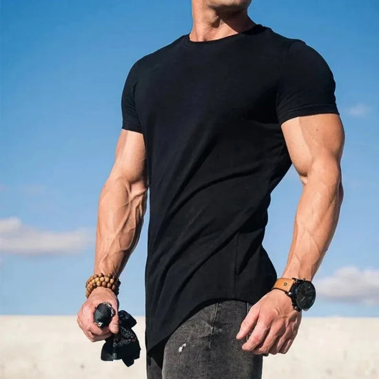Muscle Fitness T-shirt Summer Men&
