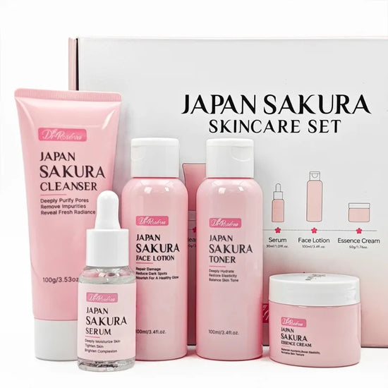 SKINCARE Exfoliating Cleanser Repair Firming Brightening Cream Essence Skin Care Set