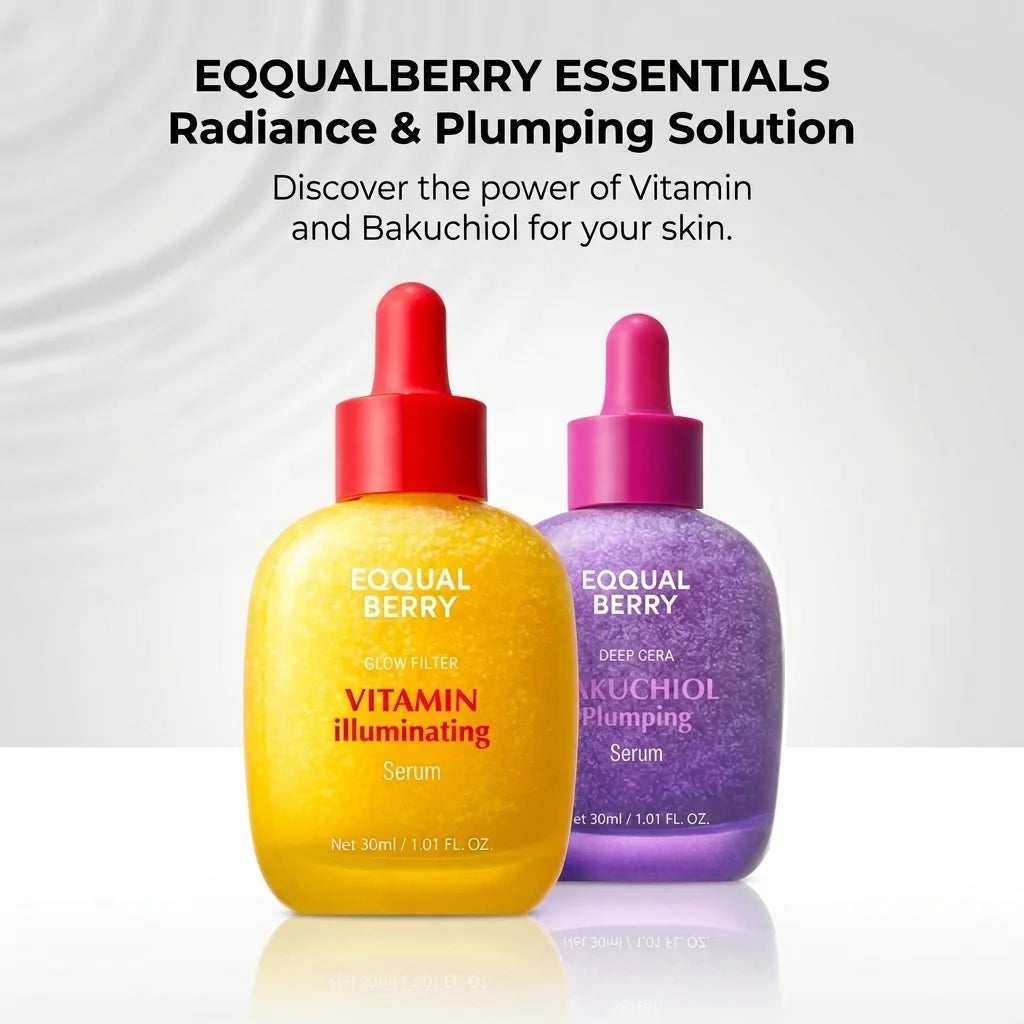 EQQUALBERRY Vitamin Skin Brightening essence, 4% Niacinamide +Vitamin E Skin Brightening Vitamin C, Korean skin care products